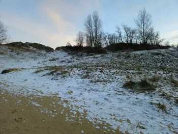 Oostnieuwkerke duinen wandeling in de koude (België)